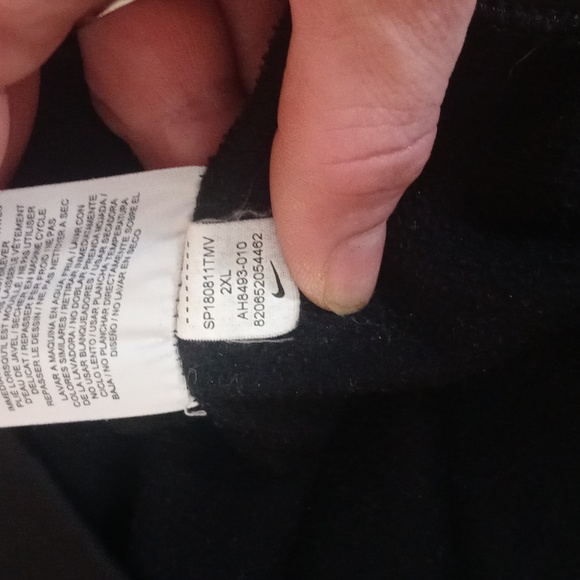 Nike Mens XXL Long sleeve black sweatshirt - Picture 4 of 4